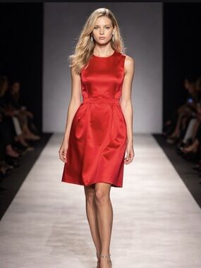 ❤️ BURBERRY LONDON  Lined Red Dress